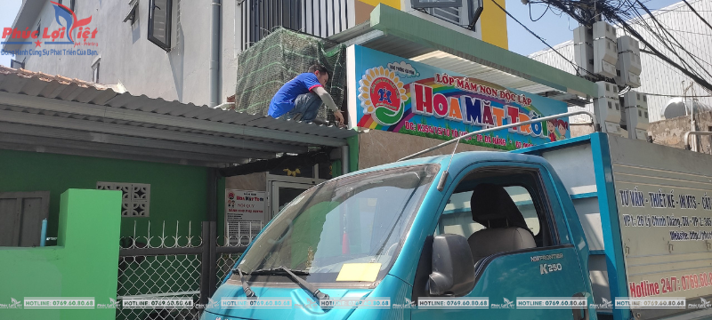 Làm bảng hiệu mầm non - Tạo sự thu hút với khách hàng