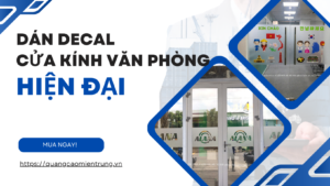 Dán decal cửa kính văn phòng