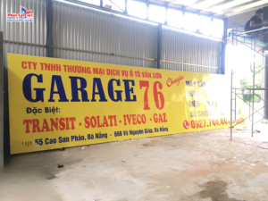 Làm bảng hiệu in decal UV cán bóng dán tôn